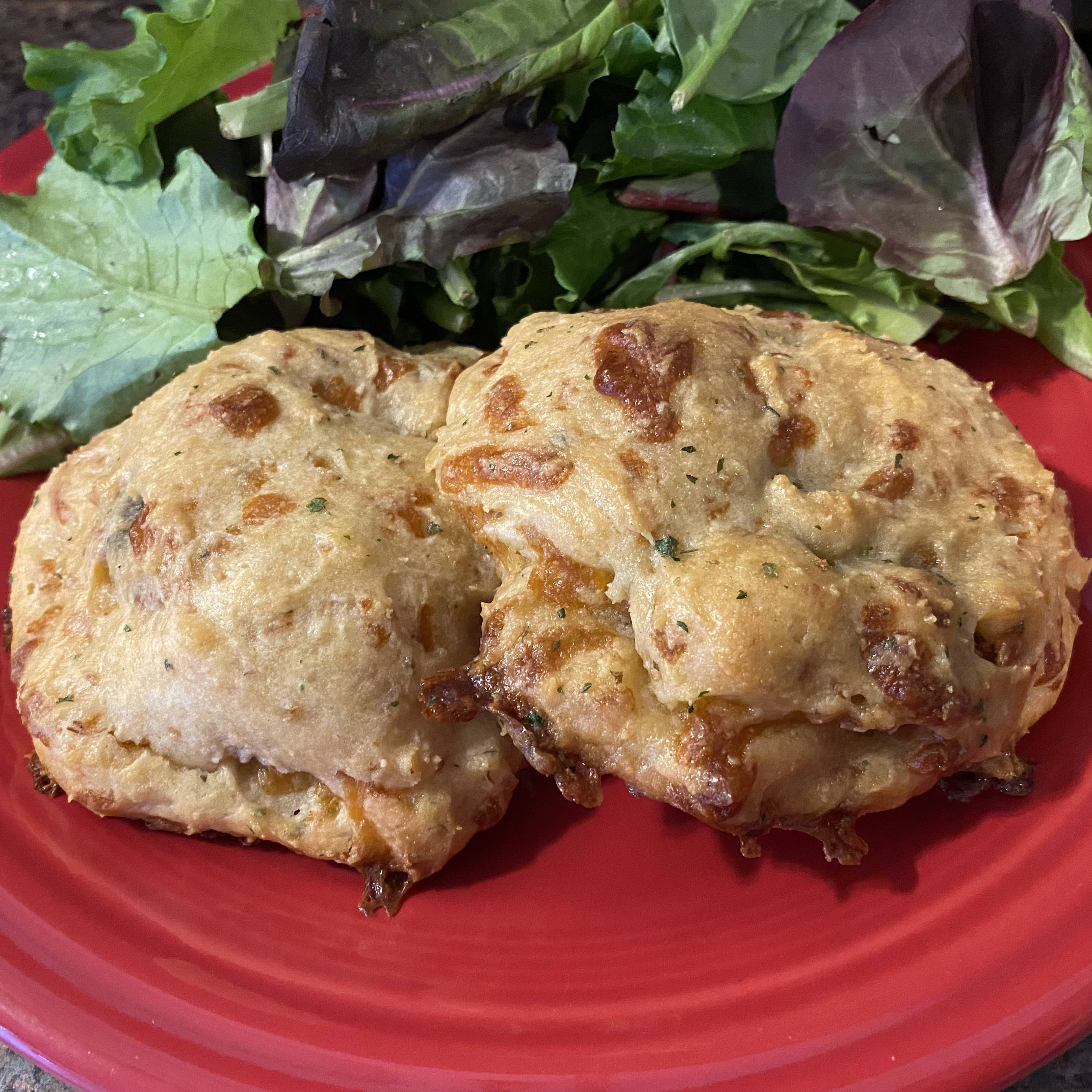 Crab Cake Stuffed Cheddar Bay Biscuits Cooking With Jennie